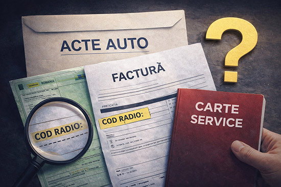 Unde găsești codul radio